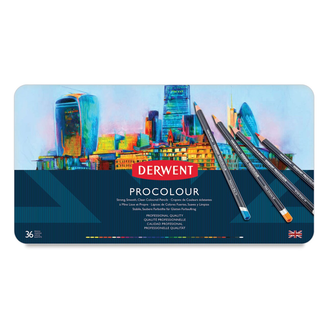 Derwent ProColour Colored Pencils - Set of 36, Assorted Colors